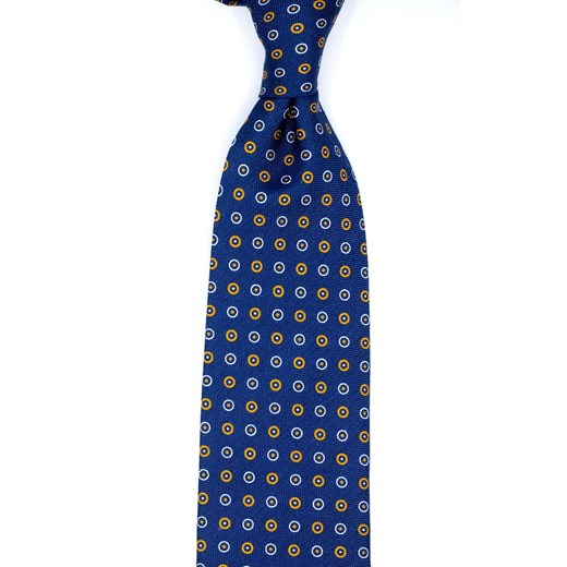 Krawat Niebieski Żółte Ring 4 Gentleman   