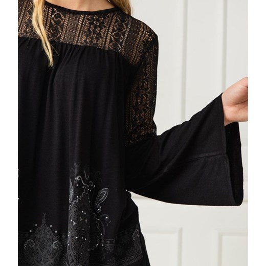 Desigual Koronkowa bluzka IVANA | Loose fit  Desigual M Gomez Fashion Store