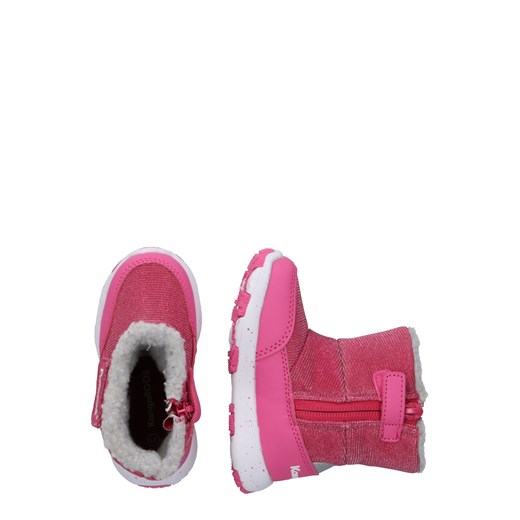Buty zimowe dziecięce Kangaroos śniegowce różowe na zamek 