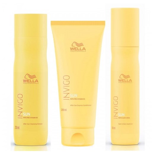 Wella Invigo Sun zestaw do włosów po kąpieli słonecznej | szampon, odżywka, spray  Wella Professionals  friser.pl