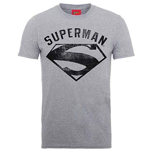rockoff Trade męski T-shirt Superman Logo Spray -  xl szary