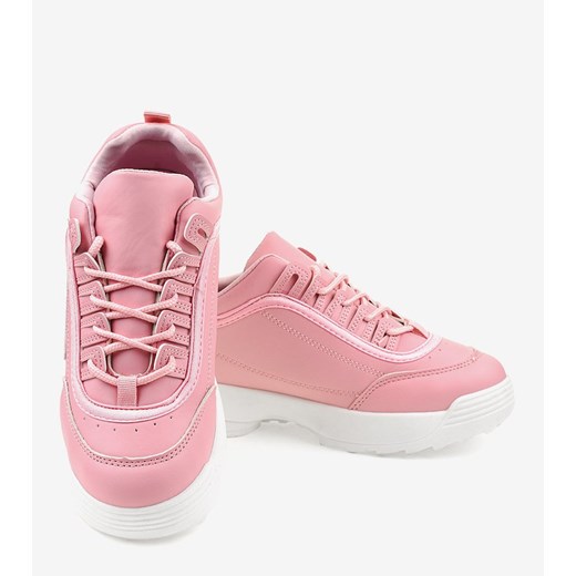 Różowe obuwie sportowe sneakersy GL808