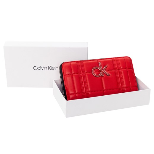 Calvin Klein portfel damski czerwony 
