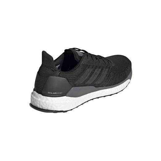 Buty sportowe męskie czarne Adidas jesienne z gumy sznurowane 
