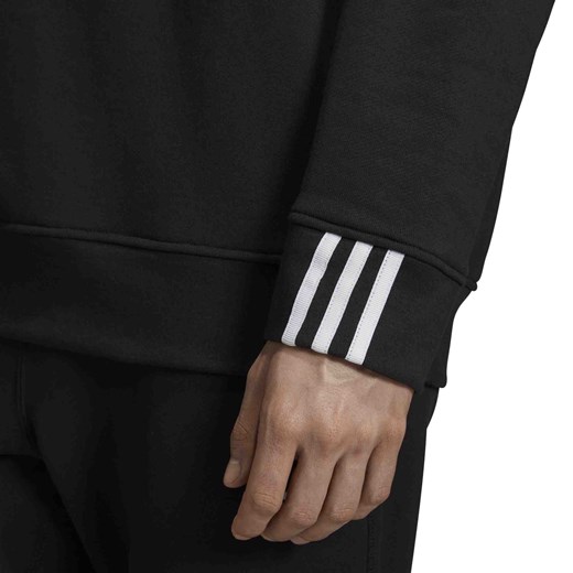 Bluza męska czarna Adidas z bawełny 