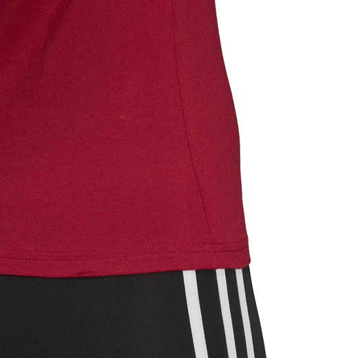 Bluzka sportowa czerwona Adidas z aplikacjami  