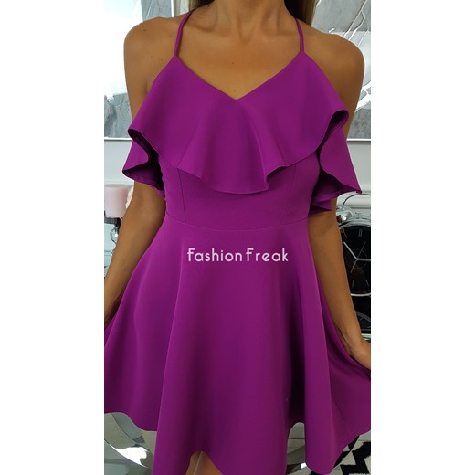 Sukienka Megan fioletowa #J20/035   S fashion-freak.pl