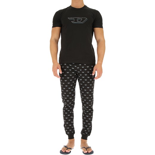 Diesel Piżama dla Mężczyzn, czarny, Bawełna, 2019, L XL