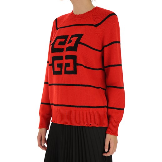 Givenchy Sweter dla Kobiet Na Wyprzedaży, czerwony, Bawełna, 2019, 38 40