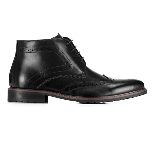 Wittchen buty zimowe męskie czarne sznurowane eleganckie 