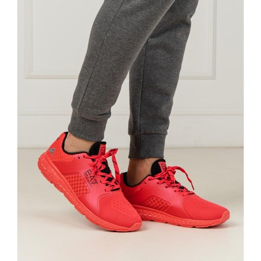 Czerwone buty sportowe męskie Emporio Armani 