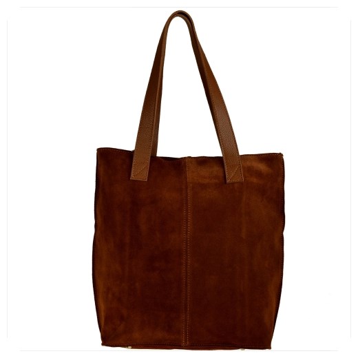 Shopper bag Genuine Leather bez dodatków skórzana 