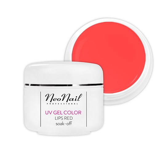 Żel kolorowy - UV Gel Color Lips Red Soak-off 5ml    NeoNail