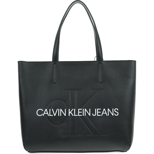 Shopper bag Calvin Klein bez dodatków elegancka do ręki 