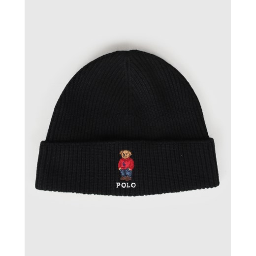 Czarna czapka z wełny Ralph Lauren  One Size PlacTrzechKrzyzy.com