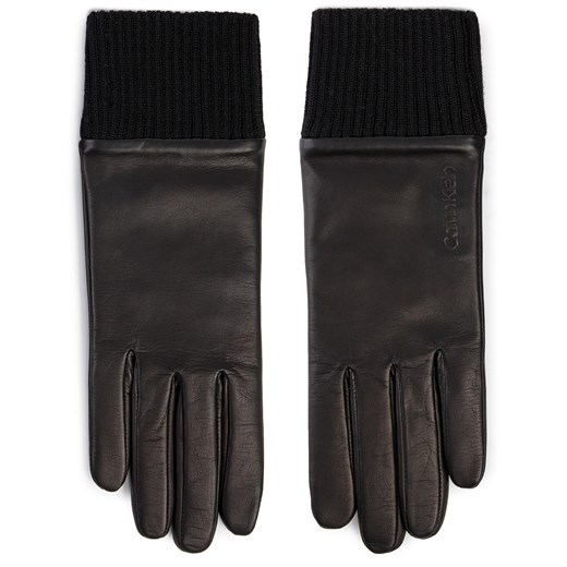 Czarne rękawiczki Calvin Klein 