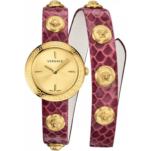 Czerwony zegarek Versace 