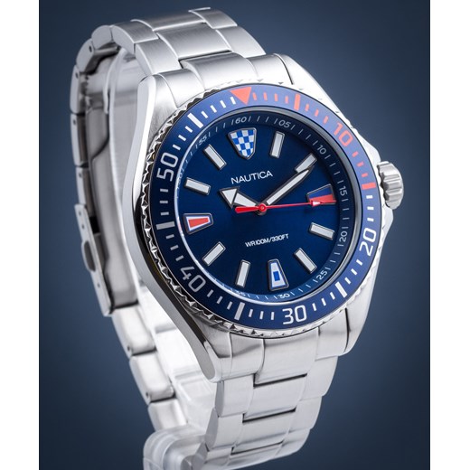 Zegarek srebrny Nautica 