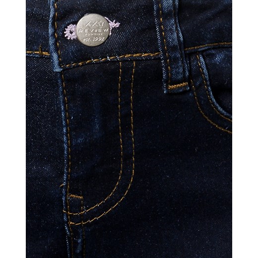 Spodnie dziewczęce granatowe Review For Kids jeansowe 