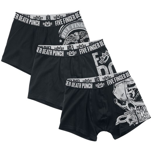 Five Finger Death Punch - EMP Signature Collection - Bokserki - czarny szary