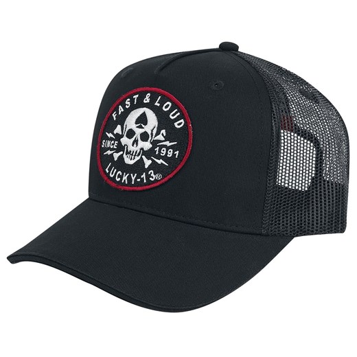 Lucky 13 - Fast and Loud Trucker Cap - Czapka - czarny