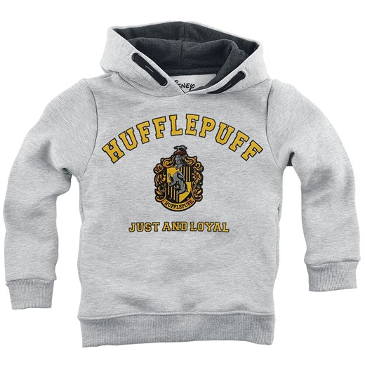 Harry Potter - Hufflepuff - Just And Loyal - Bluza z kapturem - odcienie szarego