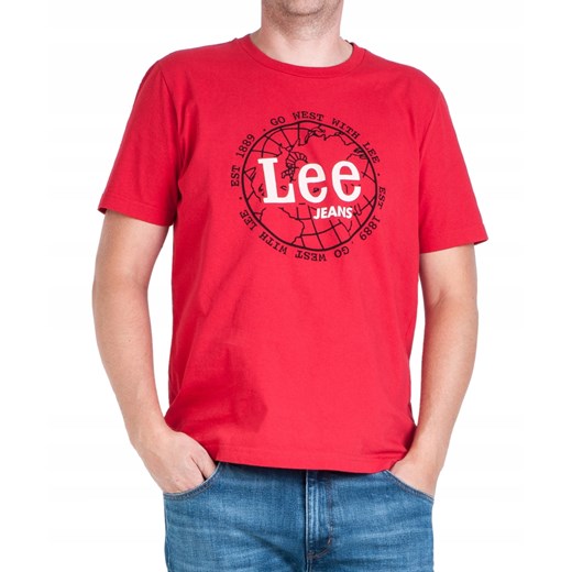 Lee t-shirt męski w stylu młodzieżowym 