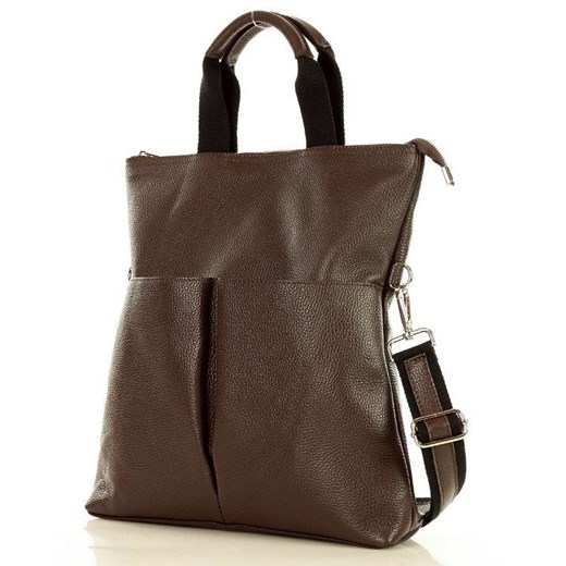 Shopper bag Merg na ramię bez dodatków duża elegancka matowa 