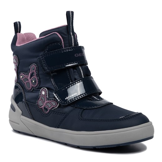 Kozaki GEOX - J Sleigh G.B Abx A J949SA 050FU CF48E D Navy/Dk Lilac Geox 32 eobuwie.pl