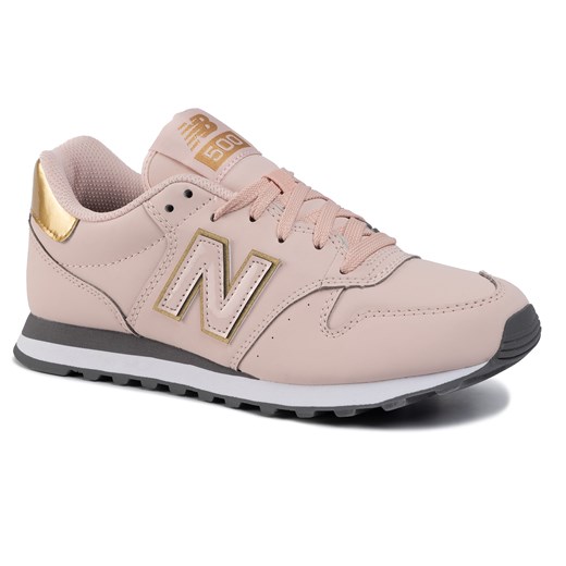 New Balance buty sportowe damskie sneakersy sznurowane ze skóry ekologicznej 