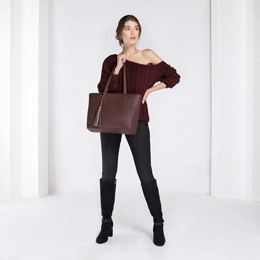 Wittchen shopper bag z frędzlami elegancka 