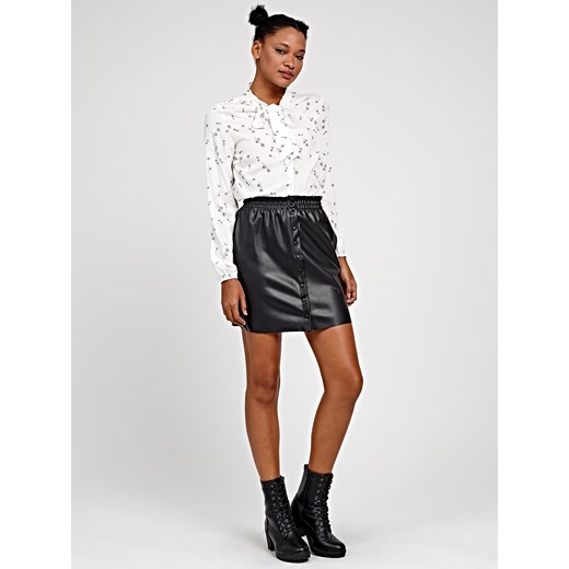 Gate spódnica skórzana mini casual 