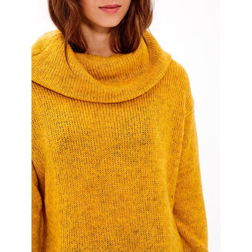 Gate sweter damski żółty casual 