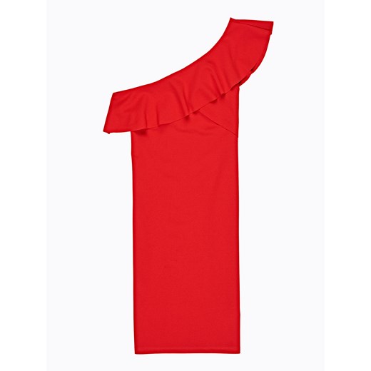 Sukienka Gate z elastanu czerwona bez rękawów na randkę 