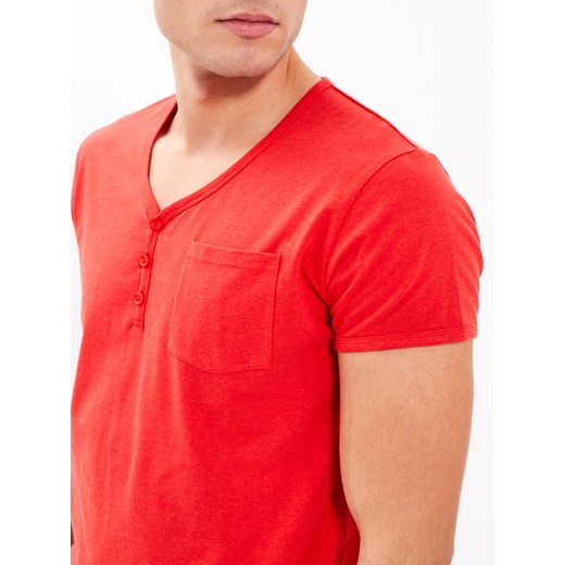 T-shirt męski Gate z krótkim rękawem czerwony 