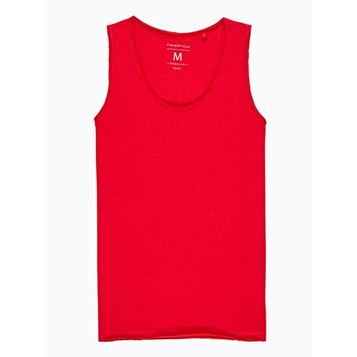 Czerwony t-shirt męski Gate gładki z krótkimi rękawami 
