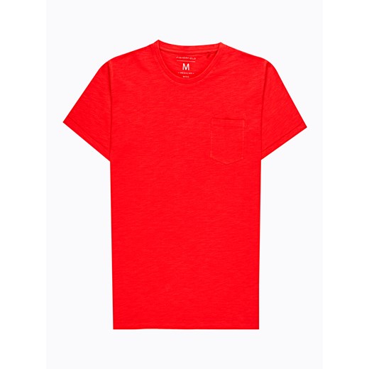 Gate t-shirt męski czerwony z krótkim rękawem bawełniany 