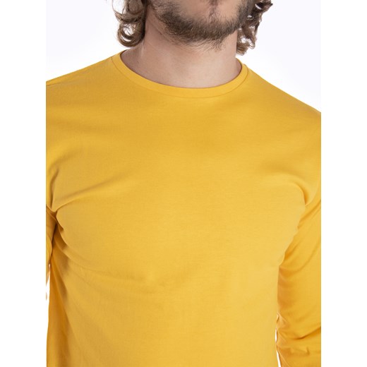 T-shirt męski żółty Gate z długim rękawem 