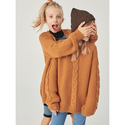 Sweter dziewczęcy pomarańczowa Reserved 