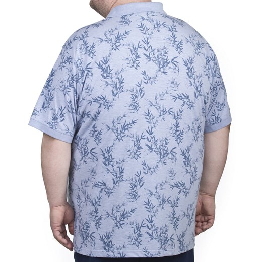T-shirt męski niebieski Espionage z krótkim rękawem 