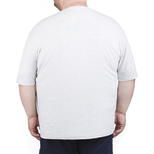 T-shirt męski Bameha biały z krótkim rękawem z lycry 