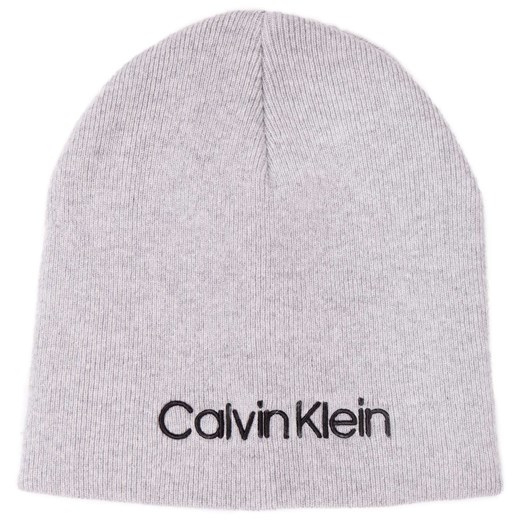 Szara czapka zimowa męska Calvin Klein 