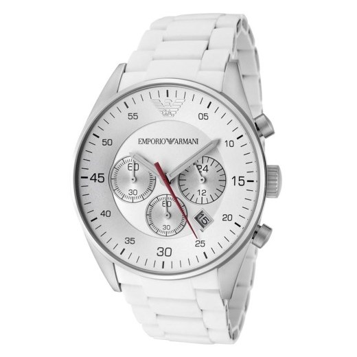 Srebrny zegarek Emporio Armani 