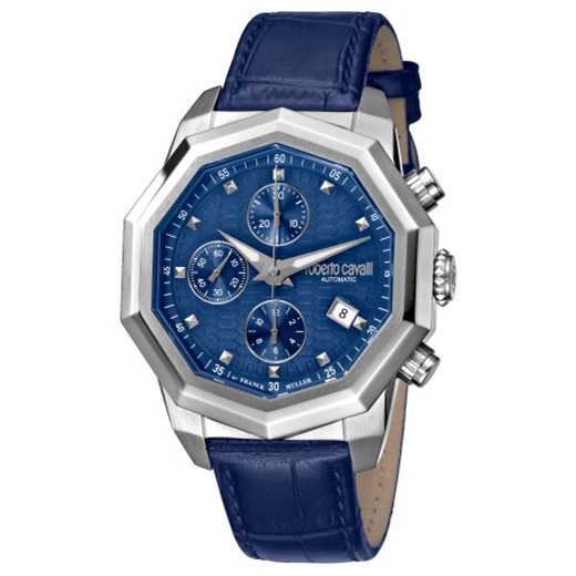 Zegarek niebieski Roberto Cavalli analogowy 