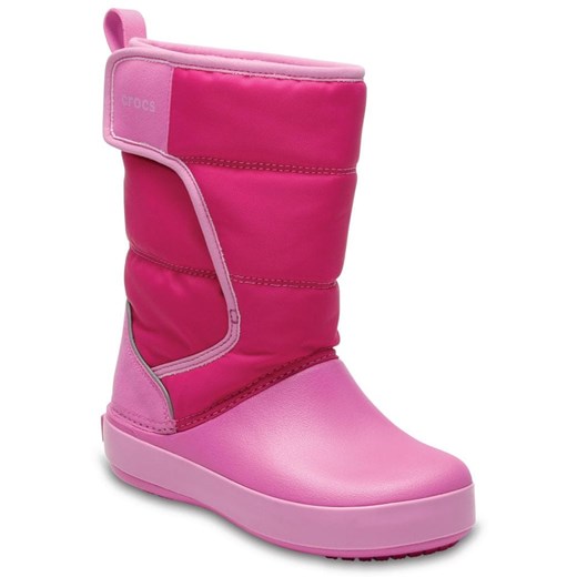 Crocs śniegowce LodgePoint Snow Boot Kids Candy Pink/Party Pink 33,5 , BEZPŁATNY ODBIÓR: WROCŁAW!