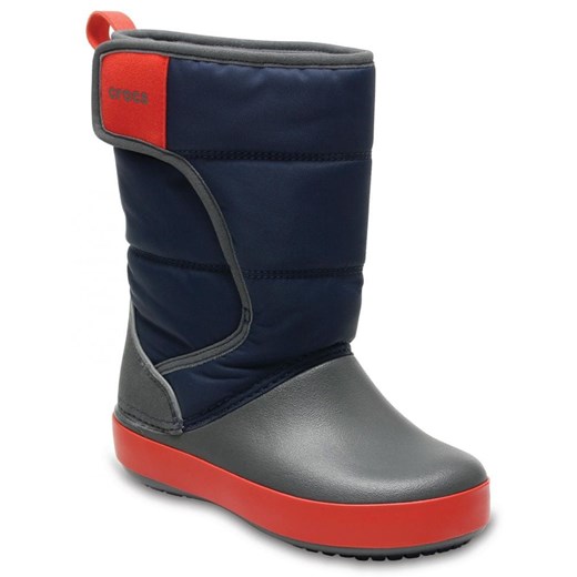 Crocs śniegowce LodgePoint Snow Boot Kids Navy/Slate Grey 32,5 , BEZPŁATNY ODBIÓR: WROCŁAW!