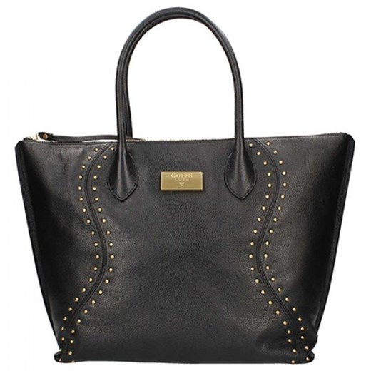 Shopper bag Guess matowa czarna elegancka duża 
