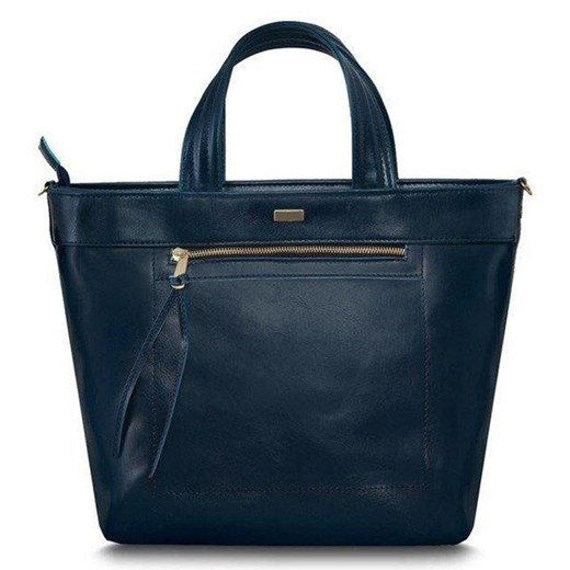 Shopper bag Kemer bez dodatków elegancka ze skóry ekologicznej duża 