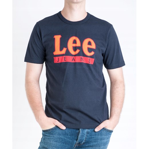 T-shirt męski Lee z bawełny młodzieżowy z krótkimi rękawami 