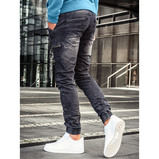Spodnie jeansowe Joggery czarne KA689-3C Escoli  37 okazja  